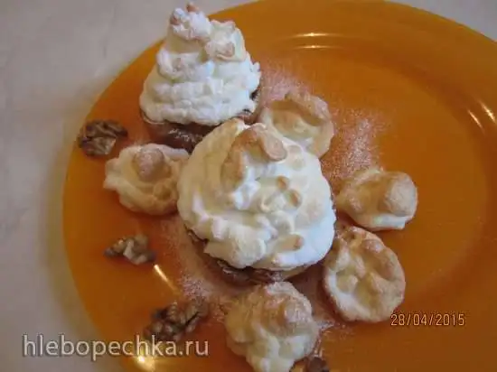 Печеные яблоки с меренгой - летняя еда для детей