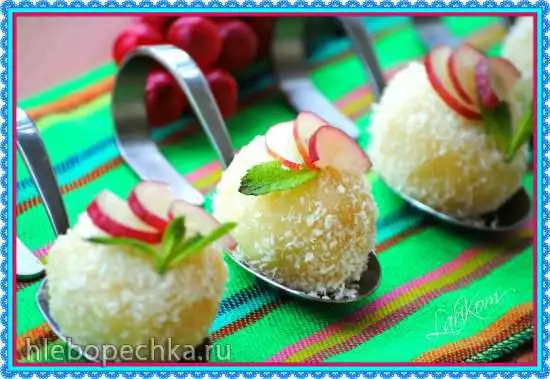 «Снежки» с виноградом
