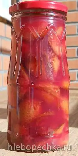 Сливы в винном желе