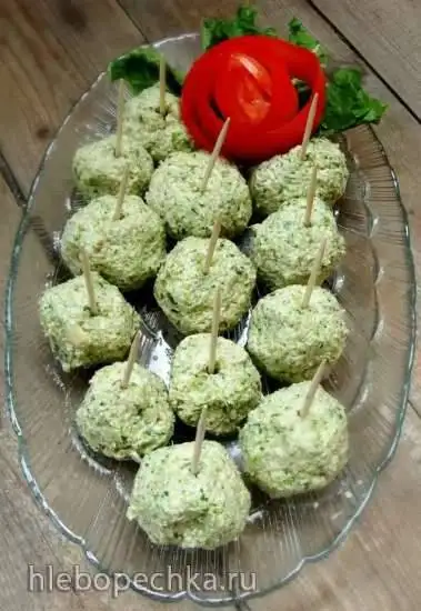 Холодные шарики брокколи