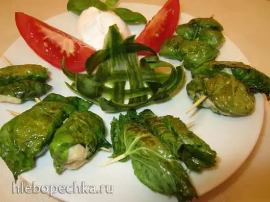 Мясные шарики в базилике (шпинате, черной смородине)