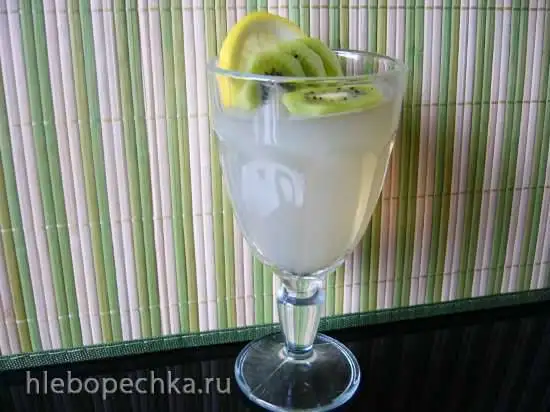 Мятно-лимонное желе из зелёного чая