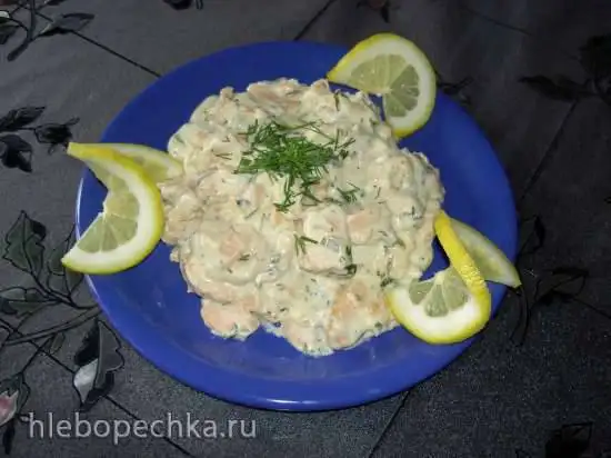 Рыбка в сырно-сливочном соусе