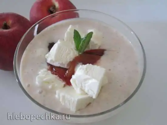 Персиковый  коктейль с мороженым