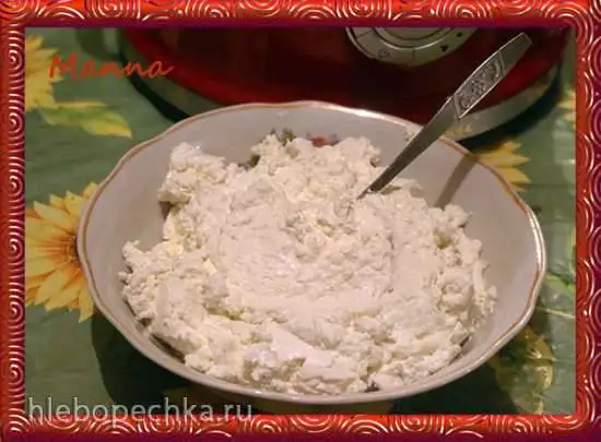 Творожок из козьего бифидума, сметаны и кислого молока (мультиварка KitchenAid)