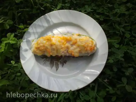 Кабачки с куриным фаршем «Лодочки»