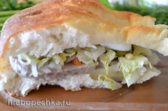 Гарнир-перекус из пекинской капусты с зеленым горошком