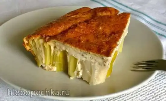 Пирог с луком пореем по-македонски