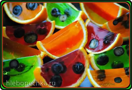 Желе «Апельсиновые дольки»
