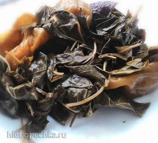 Листья перца, соленые