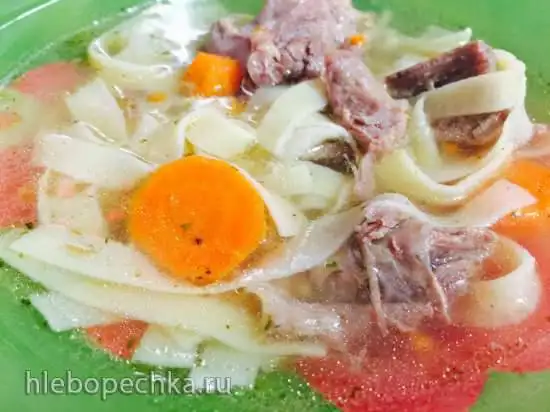 Суп индюшачий с домашней лапшой (скороварка Steba)