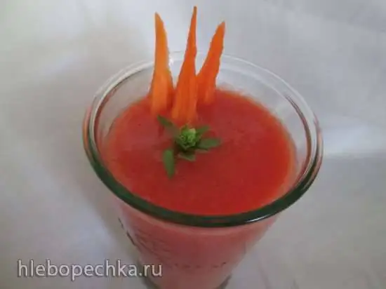 Смузи из цветной капусты с помидорами и морковью