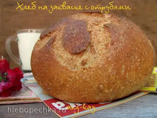 Хлеб на закваске с отрубями