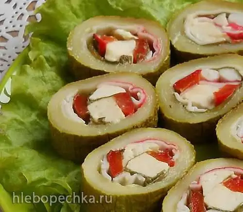 Кабачок фаршированный «хотдог»