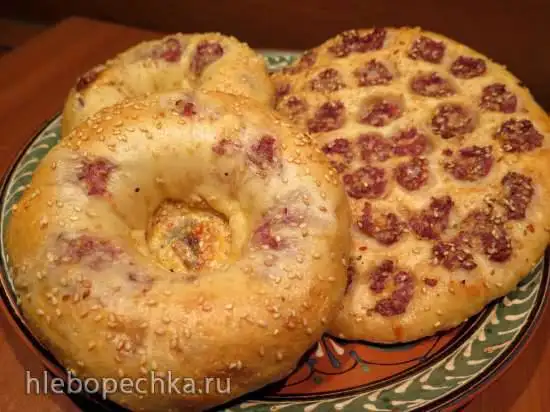Гуштли нон (лепёшки с мясом) в пиццепечке Princess