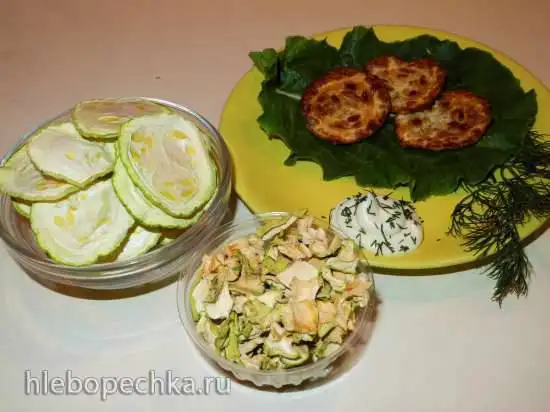 Сушеные кабачки (восстанавливаем и жарим)