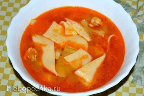 Томатный суп с болгарским перцем