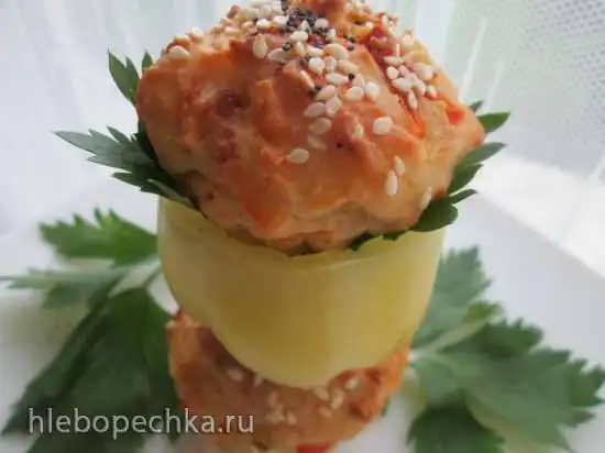 Салатные закусочные булочки