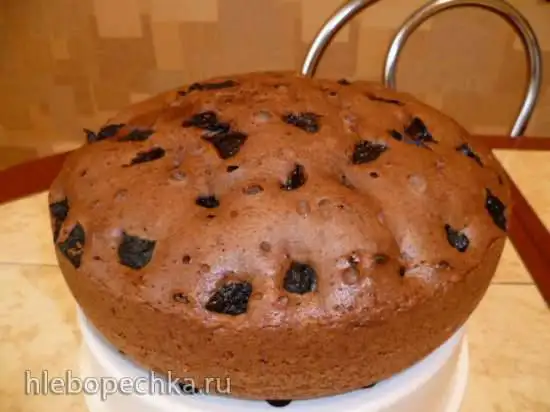 Шоколадный кекс с черносливом (мультиварка Lumme LU-1447)