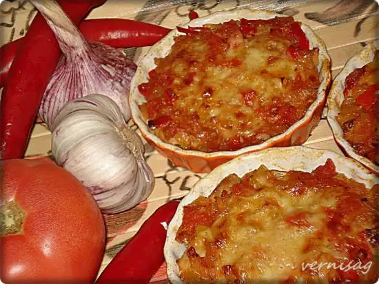 Острые овощи, запеченные с мясом (пиццамейкер Princess 115000)
