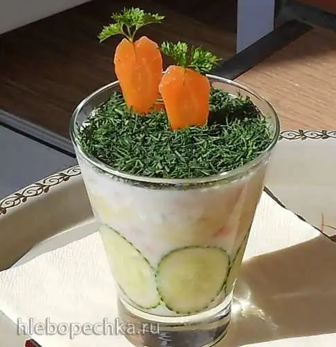 Сырная окрошка