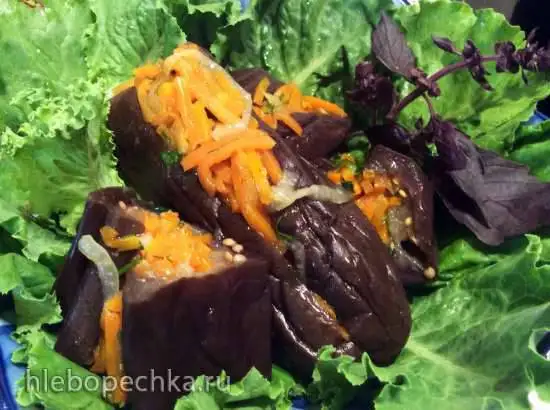 Баклажаны фаршированные солёные (Пароварка, Хоумкукер и Вакуумный упаковщик)