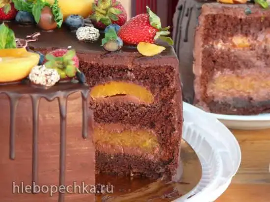 Торт «Шоколадно-абрикосовая вкусняшка»