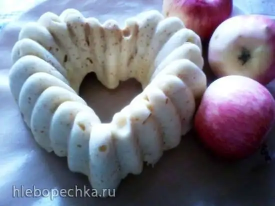 Шарлотка с яблоками в микроволновке