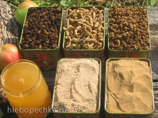 Продукты из жмыха: 1) клетчатка; 2) порошок для выпечки; 3) добавки в чай; 4) заменитель чая