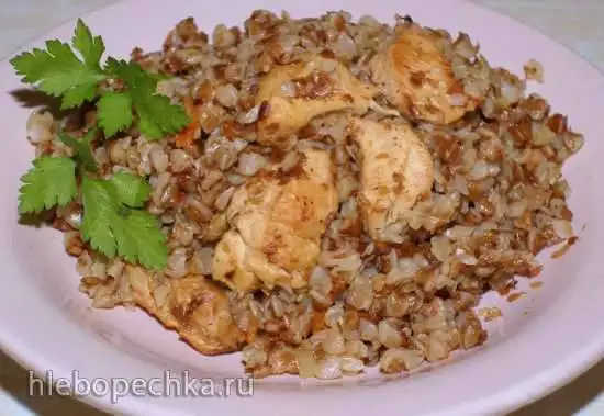 Каша гречневая с курицей в молоковарке