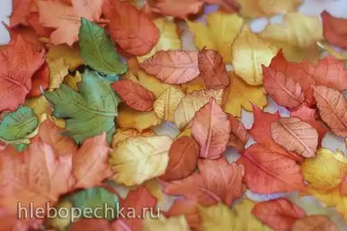 Осенние листья из мастики (мастер класс)