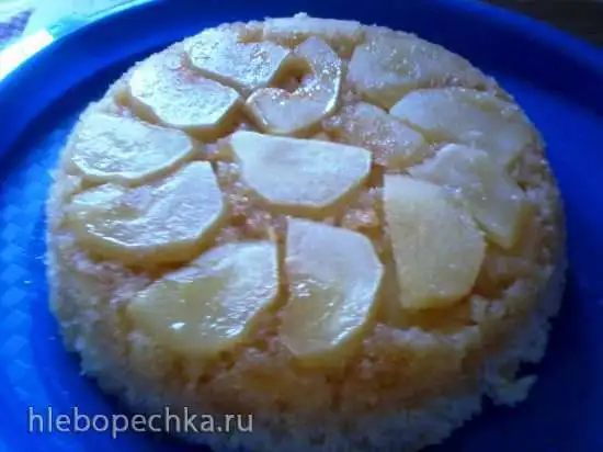 Шарлотка карамельная в микроволновке