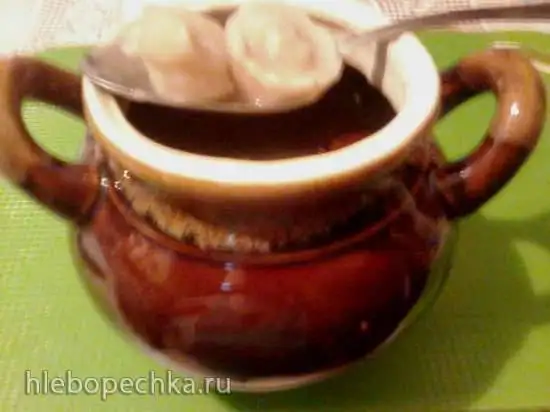 Пельмени в горшочке в микроволновке