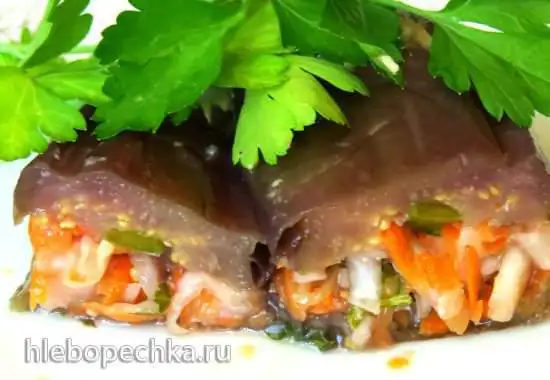Баклажаны квашеные с овощами