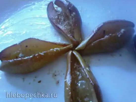 Груши, запечённые в микроволновке
