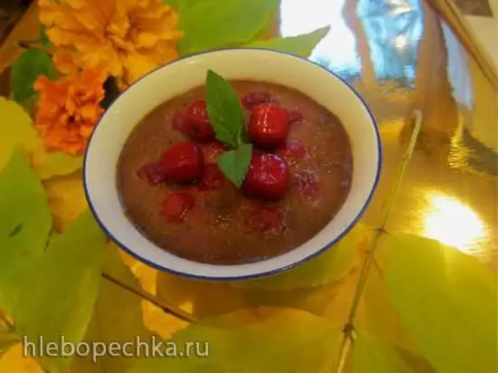 Шоколадный крем (Pots de creme) с вишней