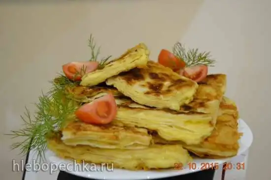 Сырный пирог из лаваша