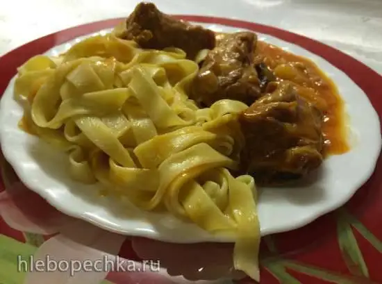 Лагман с квашеной капустой