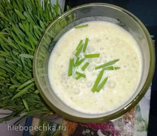 Желтый + Зеленый (смузи с авокадо и бананом)