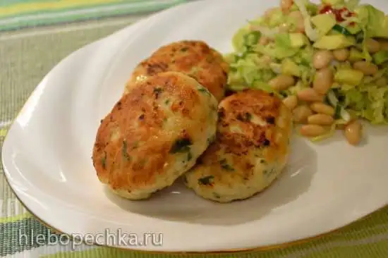 Котлеты «белые» из куриной грудки и сливочного сыра
