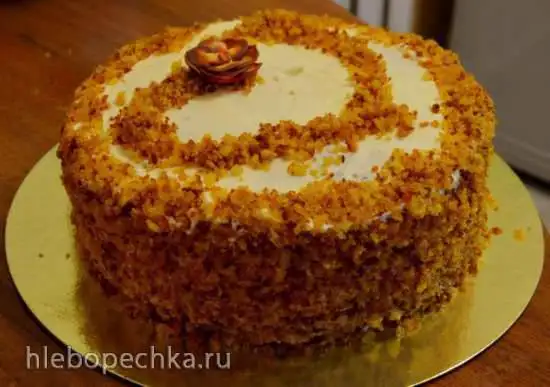 Морковный торт с цедрой апельсина