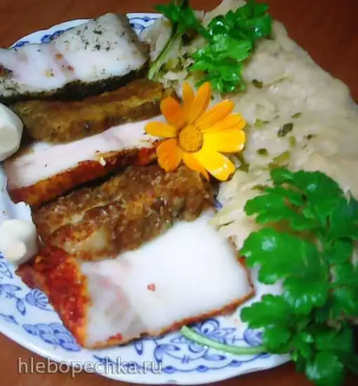 Сало, варенное с уксусом