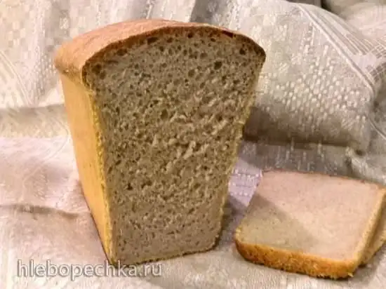 Пшеничный хлеб на солодовой закваске (духовка)