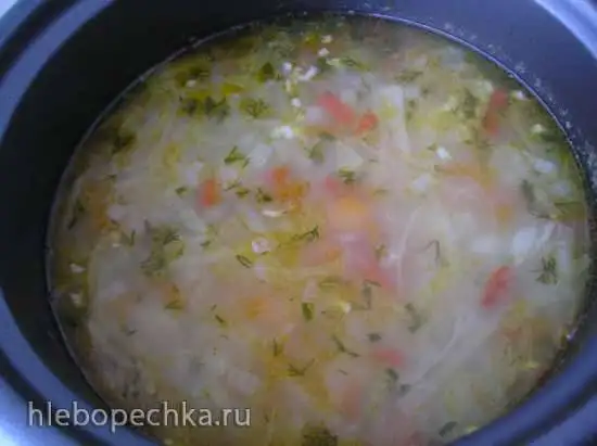 Постные щи по-афонски в рисоварке-пароварке  ОТТО
