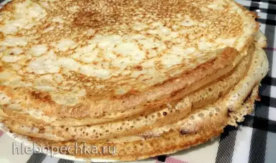 Гипоаллергенные кружевные блины на отваре от макарон