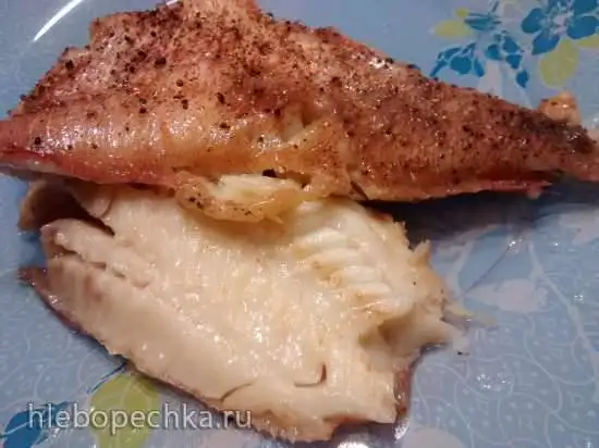 Окунь морской в микроволновке