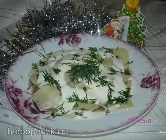Пельменный салат (пельмени без лепки)