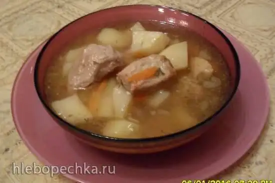 Тушёное мясо с картошкой или «А-ля шурпа» в мультиварке Поларис 0517 D