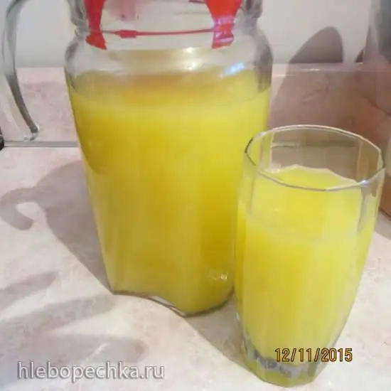Лимонад из лимона и корня имбиря