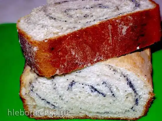 Рулет с маком пресный, старомодный